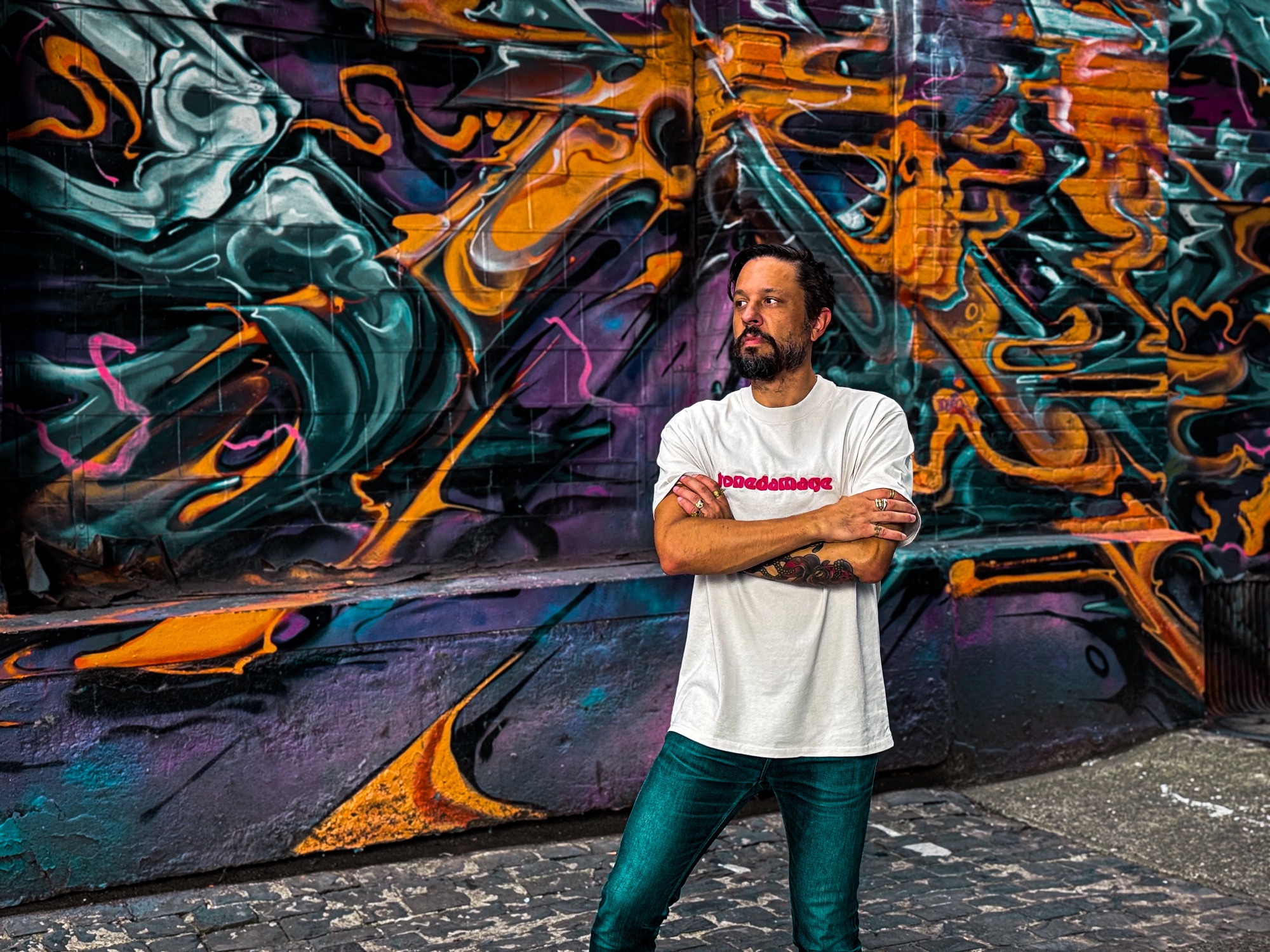 toneDAMAGE at the Avenue of Murals in Portland, 2025.